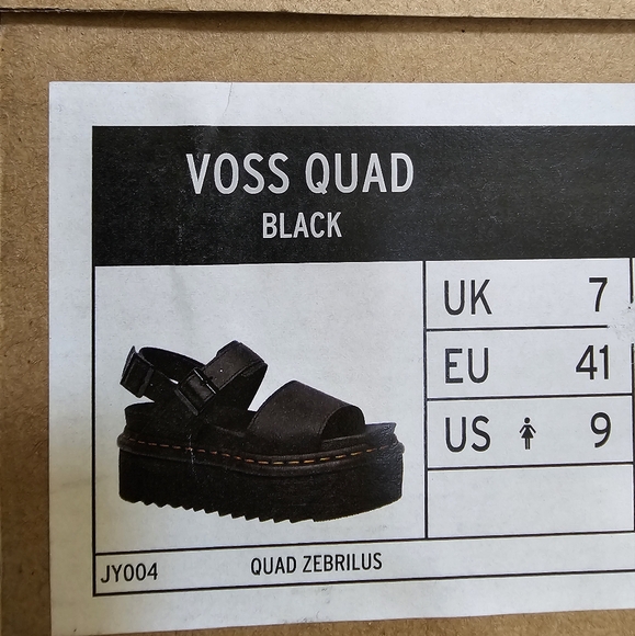 Dr. Martens VOSS WOMEN'S LEATHER STRAP PLATFORM SANDALS, size US 9 - Picture 12 of 12